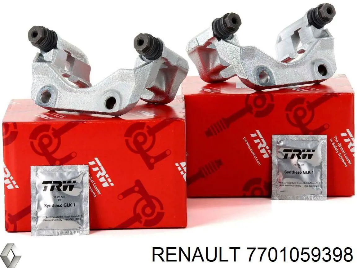 Do koszyka 7701059398 Renault (RVI) Jarzmo zacisku hamulcowego przedniego