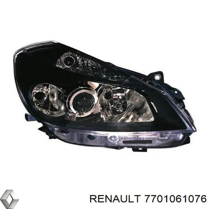Reflektor prawy 7701061076 Renault (RVI)