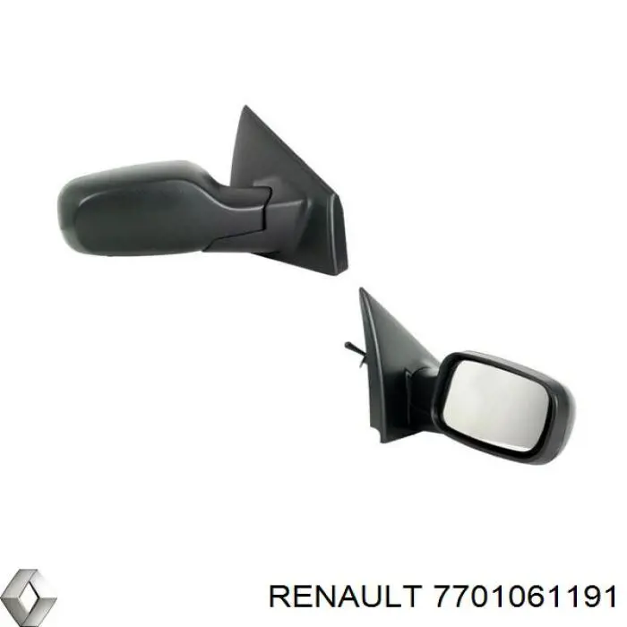 7701061191 Renault (RVI) Lusterko wsteczne prawe