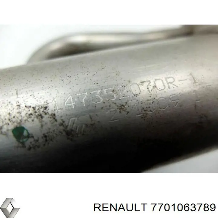 Chłodnica układu recyrkulacji spalin EGR 7701063789 Renault (RVI)