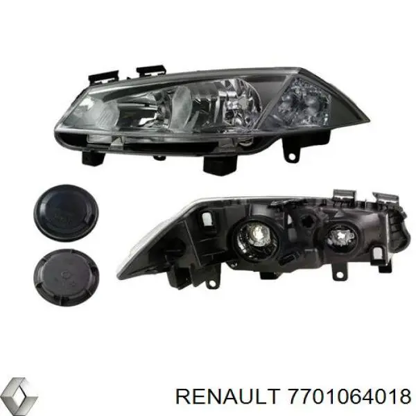 Do koszyka 7701064018 Renault (RVI) Reflektor lewy