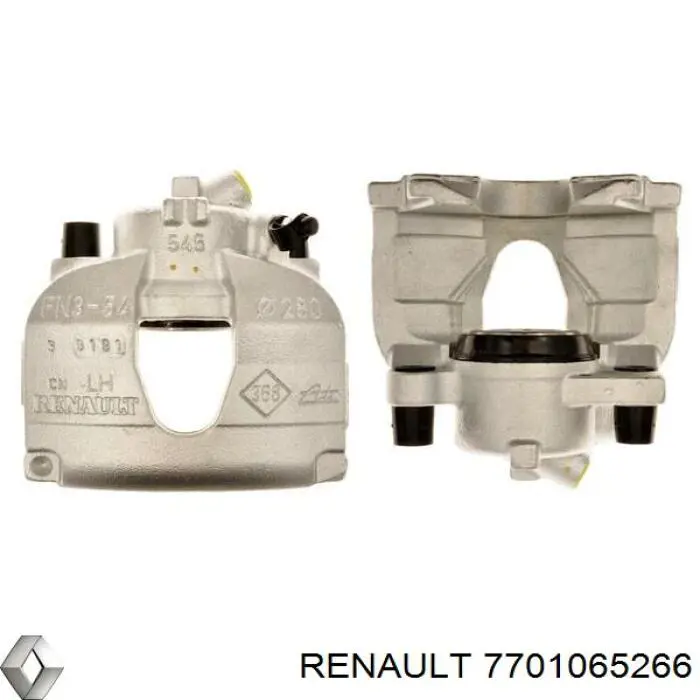 Zacisk hamulcowy przedni lewy Renault (RVI) 7701065266 cena, od 56,18 USD
