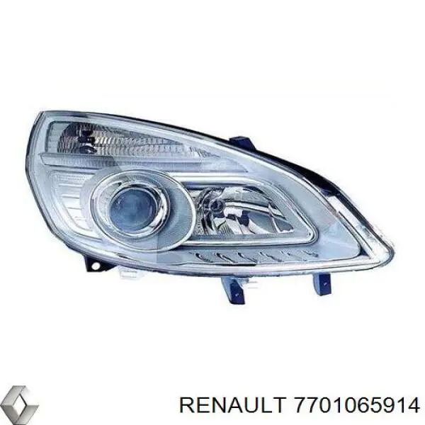 Reflektor prawy Renault (RVI) 7701065914 cena, od 182,62 USD
