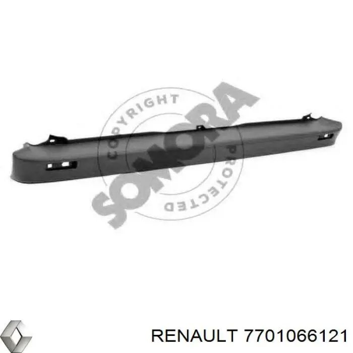 7701066121 Renault (RVI) Zderzak tylny, środkowa część