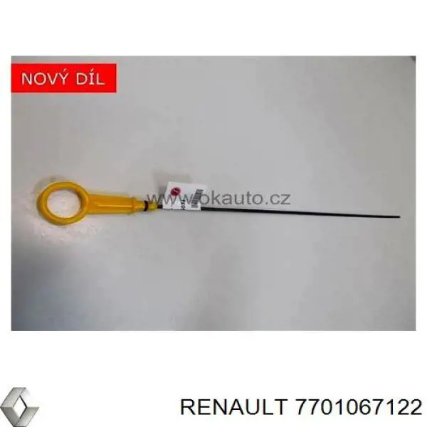 Bagnet poziomu oleju w silniku Renault (RVI) 7701067122 cena, od 8,00 USD