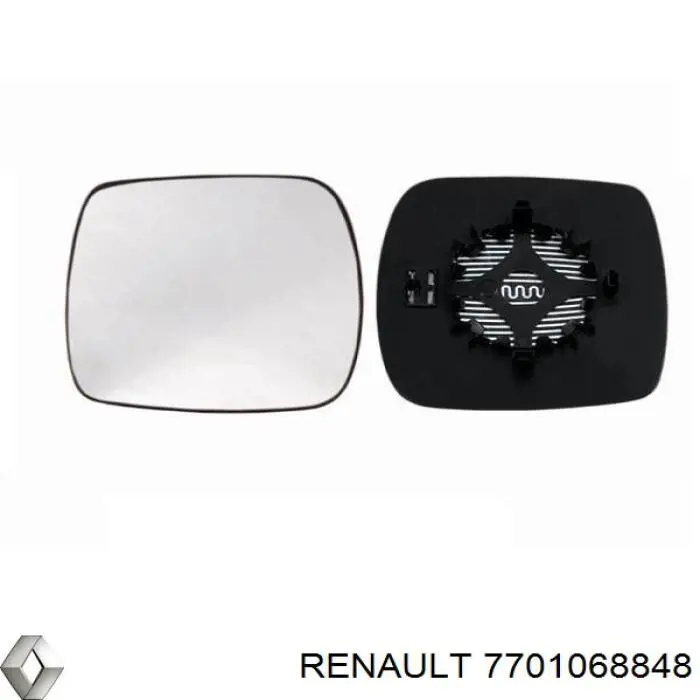 Szkło lusterka wstecznego Renault (RVI) 7701068848 cena, od 17,91 USD