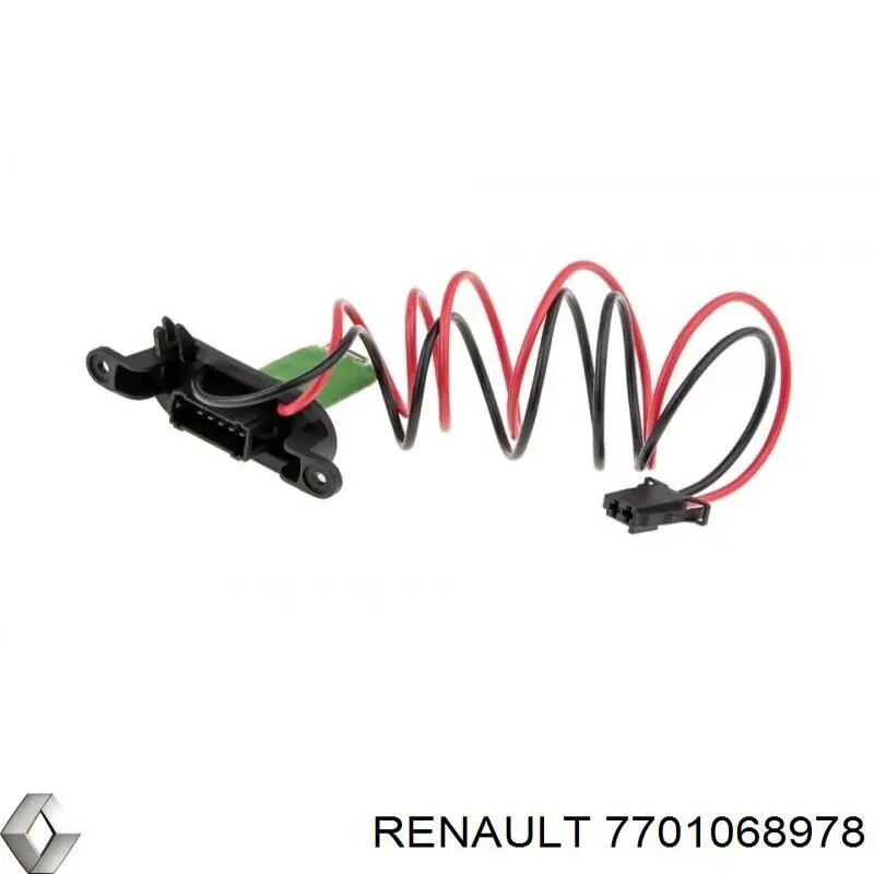 Rezystor wentylatora nagrzewnicy (ogrzewacza kabiny) Renault (RVI) 7701068978 cena, od 44,27 USD