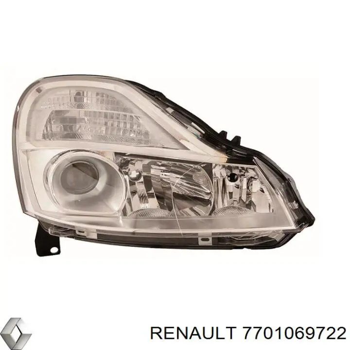 Reflektor prawy Renault (RVI) 7701069722 cena, od 54,69 USD