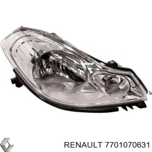Reflektor prawy Renault (RVI) 7701070631 cena, od 129,28 USD