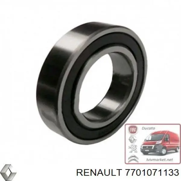 Łożysko podwieszane półosi przedniej Renault (RVI) 7701071133 cena, od 9,23 USD