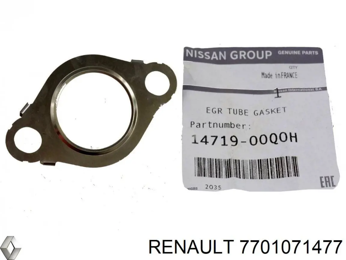 Uszczelka kolektora wydechowego Renault (RVI) 7701071477 cena, od 8,70 USD