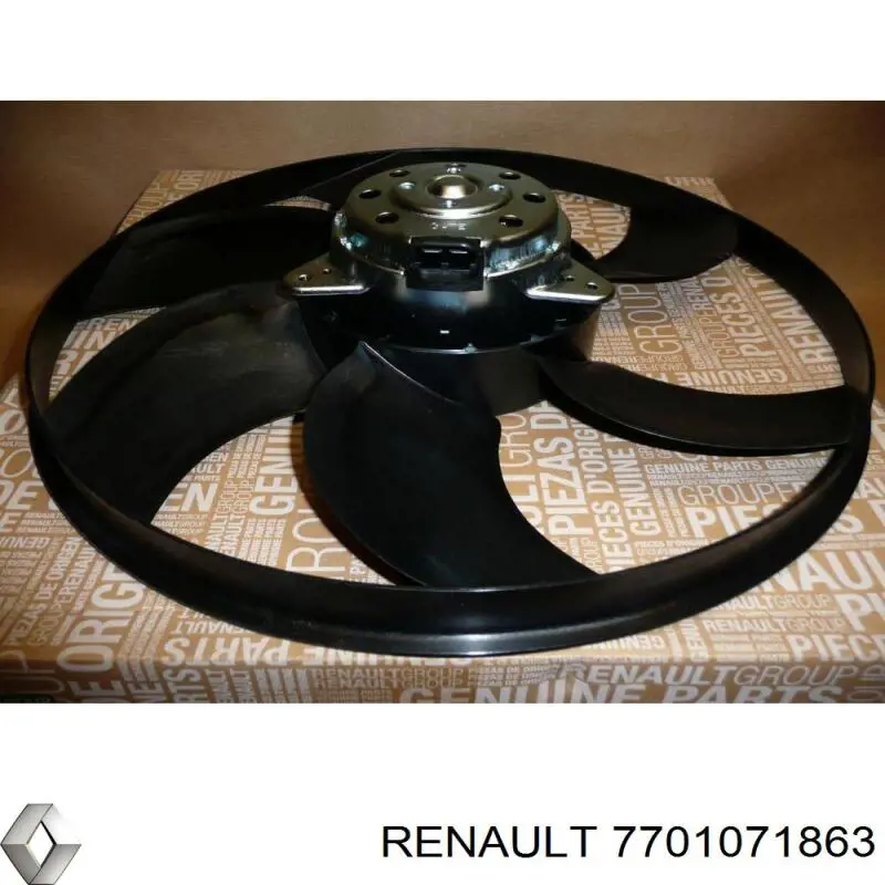 7701071863 Renault (RVI) Wentylator elektryczny układu chłodzenia kompletny (silnik+wirnik)