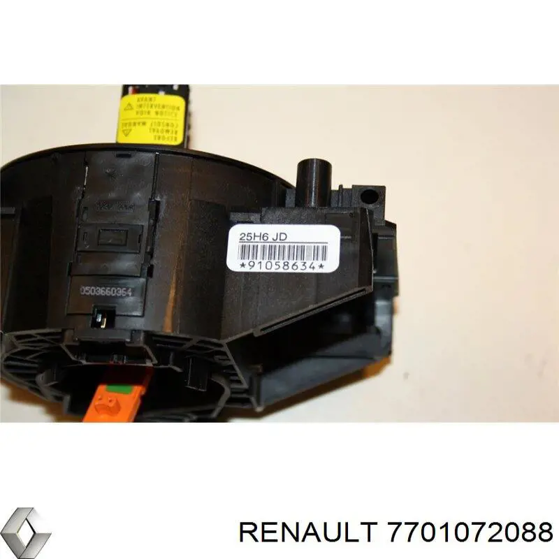 7701072088 Renault (RVI) Pierścień kontaktowy AIRBAG, taśma kierownicy