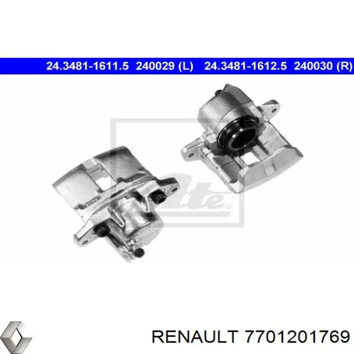 7701201769 Renault (RVI) Zacisk hamulcowy przedni lewy