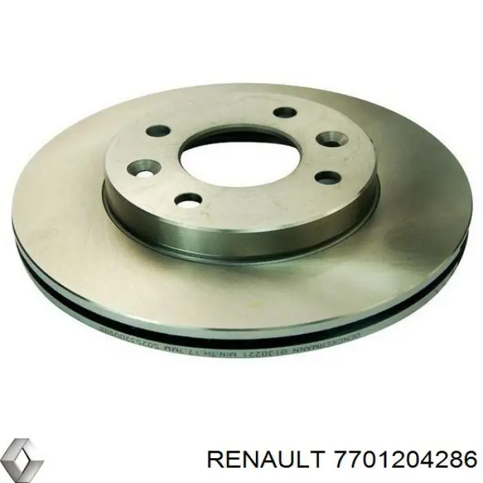 Do koszyka 7701204286 Renault (RVI) Tarcza hamulcowa przednia