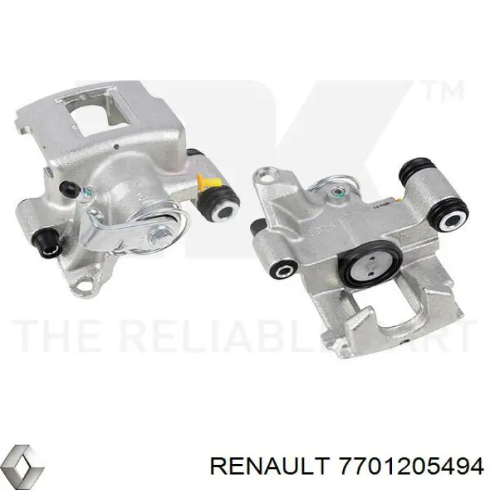 Zacisk hamulcowy tylny prawy Renault (RVI) 7701205494 cena, od 84,60 USD