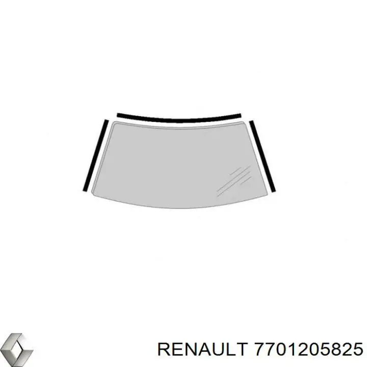 Uszczelka szyby przedniej do Renault Clio II BB, CB