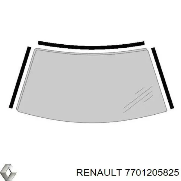 Uszczelka szyby przedniej Renault (RVI) 7701205825 cena, od 68,71 USD