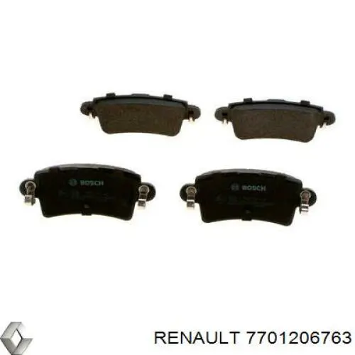 Okładziny (klocki) do hamulców tarczowych tylne Renault (RVI) 7701206763 cena, od 44,06 USD