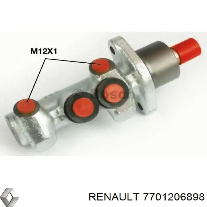 Główny cylinder hamulców Renault (RVI) 7701206898 cena, od 88,97 USD