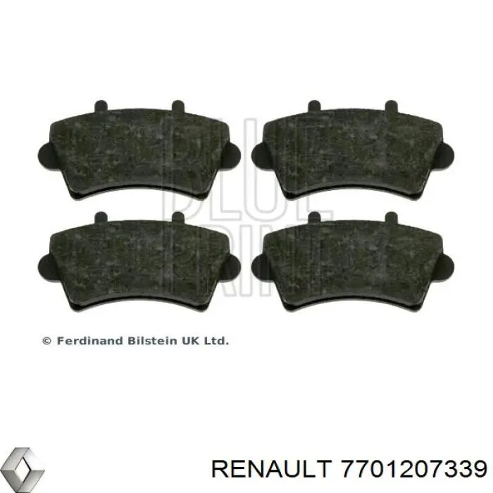 Klocki hamulcowe przednie tarczowe Renault (RVI) 7701207339 cena, od 25,84 USD