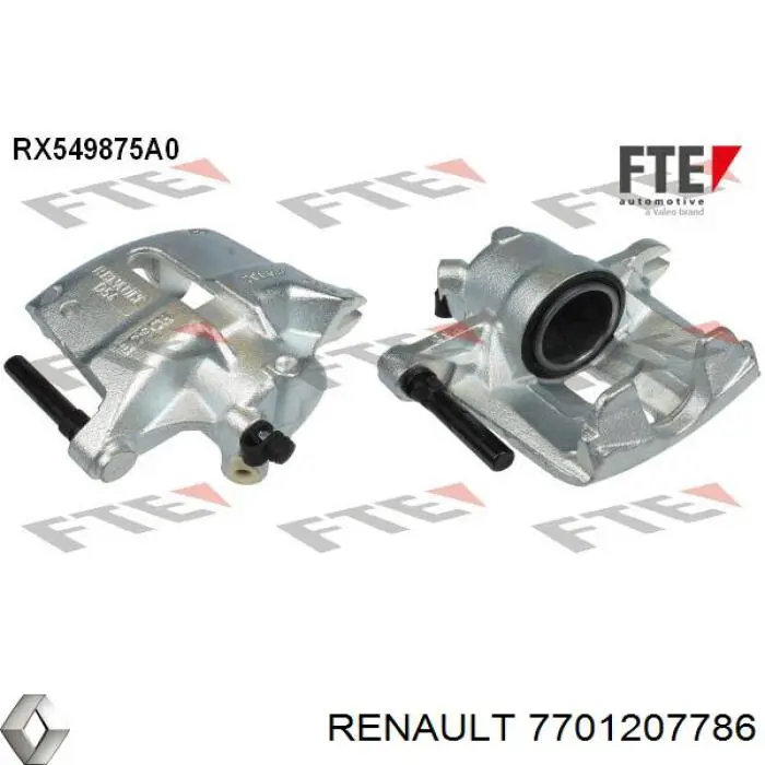 Do koszyka 7701207786 Renault (RVI) Zacisk hamulcowy przedni lewy