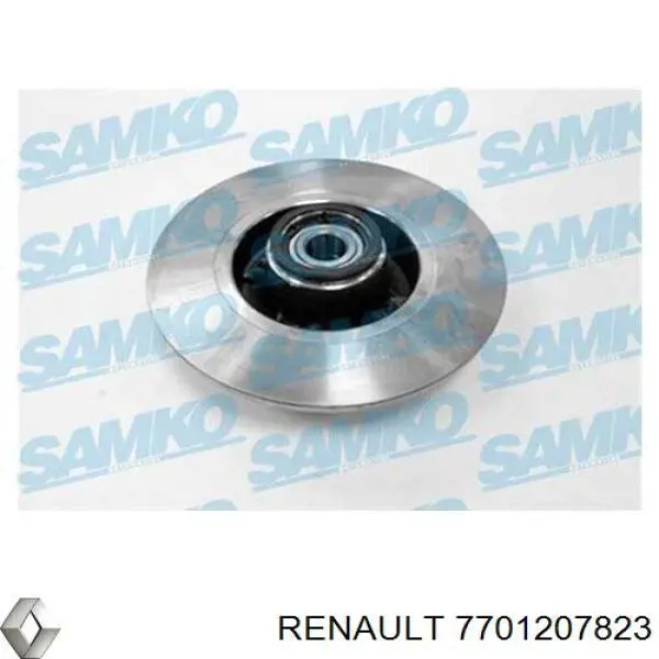 Do koszyka 7701207823 Renault (RVI) Tarcza hamulcowa tylna