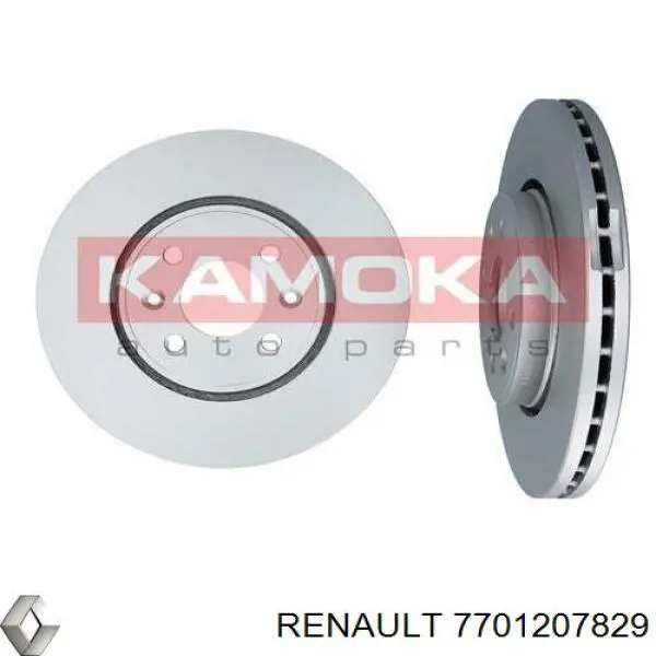 Do koszyka 7701207829 Renault (RVI) Tarcza hamulcowa przednia