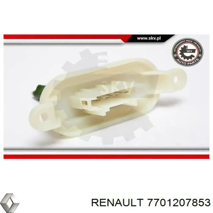7701207853 Renault (RVI) Rezystor wentylatora nagrzewnicy (ogrzewacza kabiny)