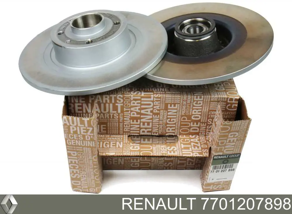 7701207898 Renault (RVI) Tarcza hamulcowa tylna