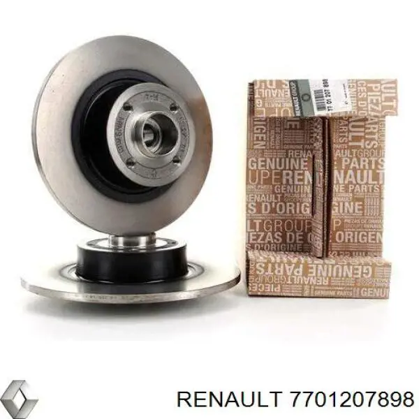 Do koszyka 7701207898 Renault (RVI) Tarcza hamulcowa tylna