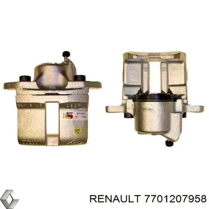 7701207958 Renault (RVI) Zacisk hamulcowy przedni lewy