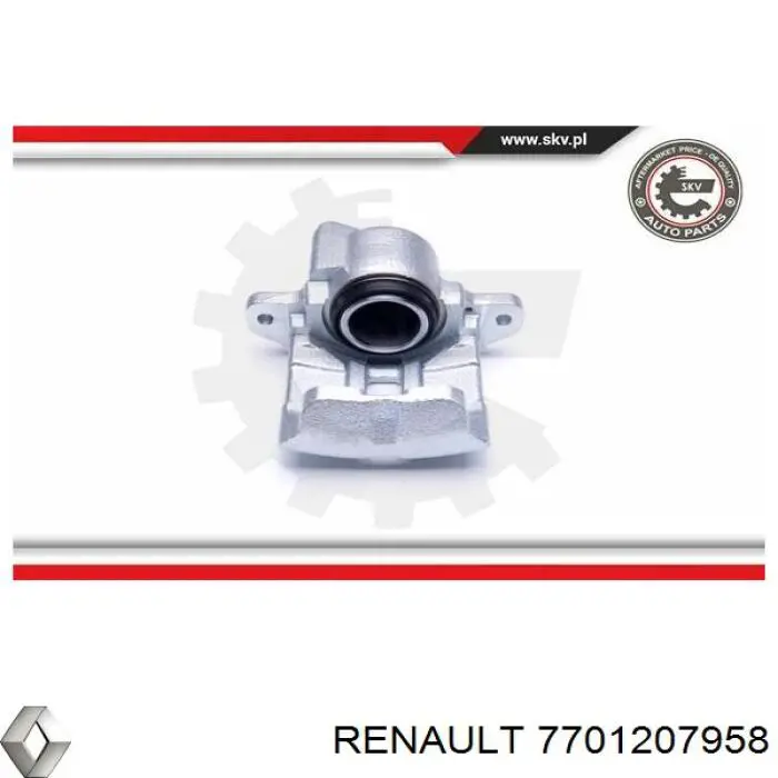 Zacisk hamulcowy przedni lewy Renault (RVI) 7701207958 cena, od 51,19 USD