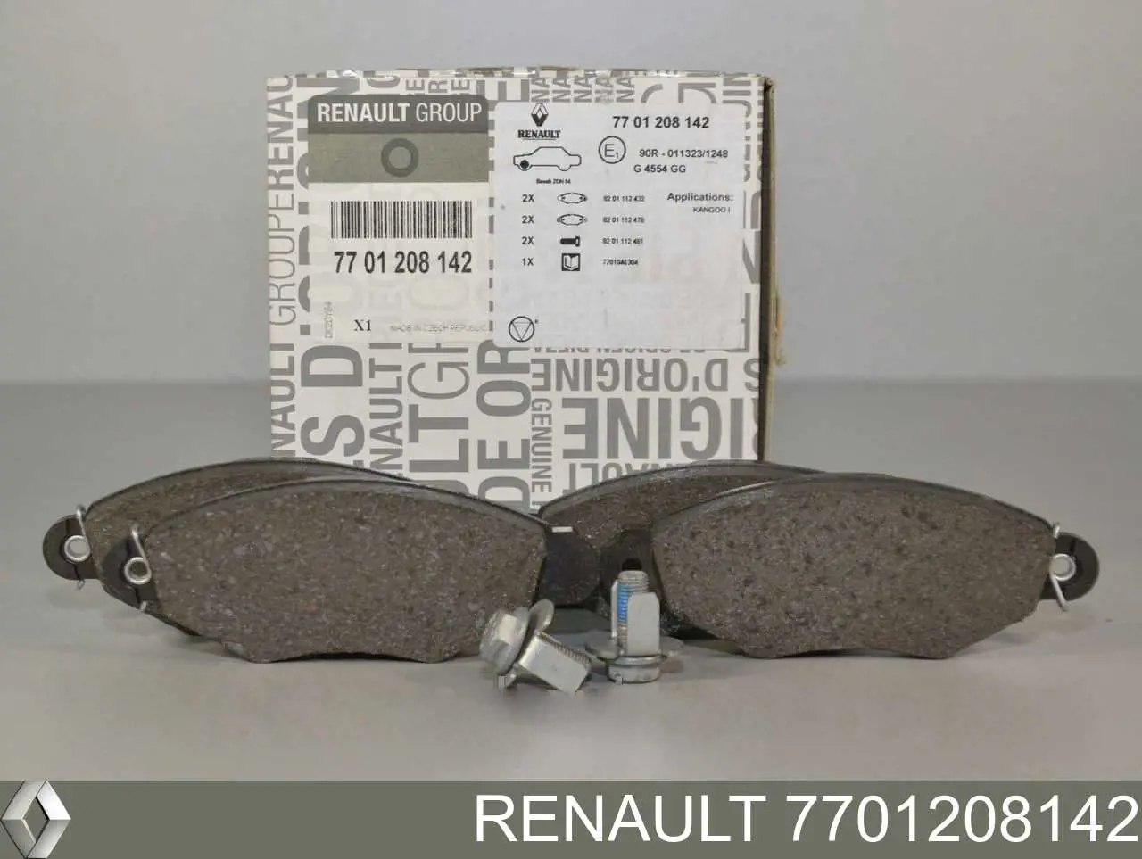 7701208142 Renault (RVI) Klocki hamulcowe przednie tarczowe