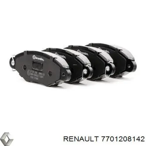 Klocki hamulcowe przednie tarczowe Renault (RVI) 7701208142 cena, od 24,71 USD