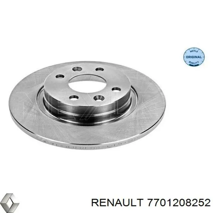 Do koszyka 7701208252 Renault (RVI) Tarcza hamulcowa przednia