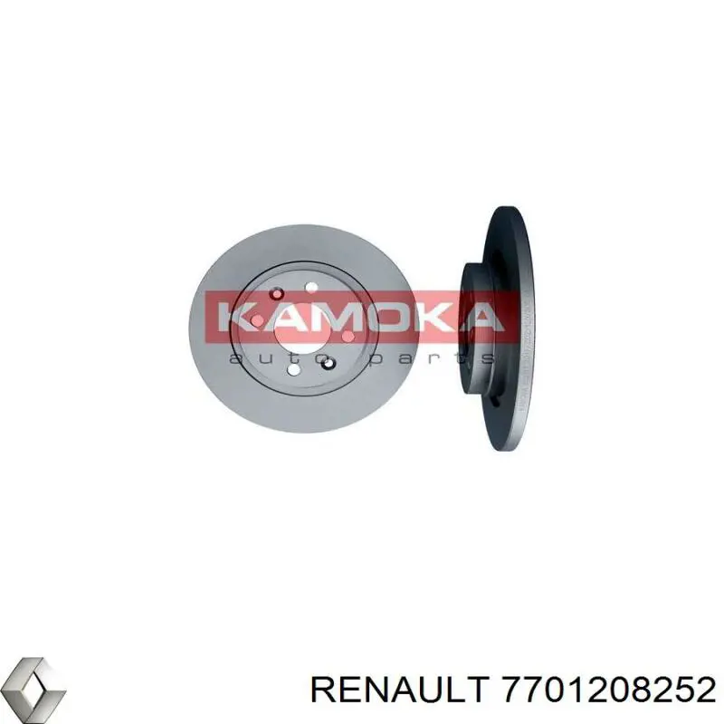 Do koszyka 7701208252 Renault (RVI) Tarcza hamulcowa przednia