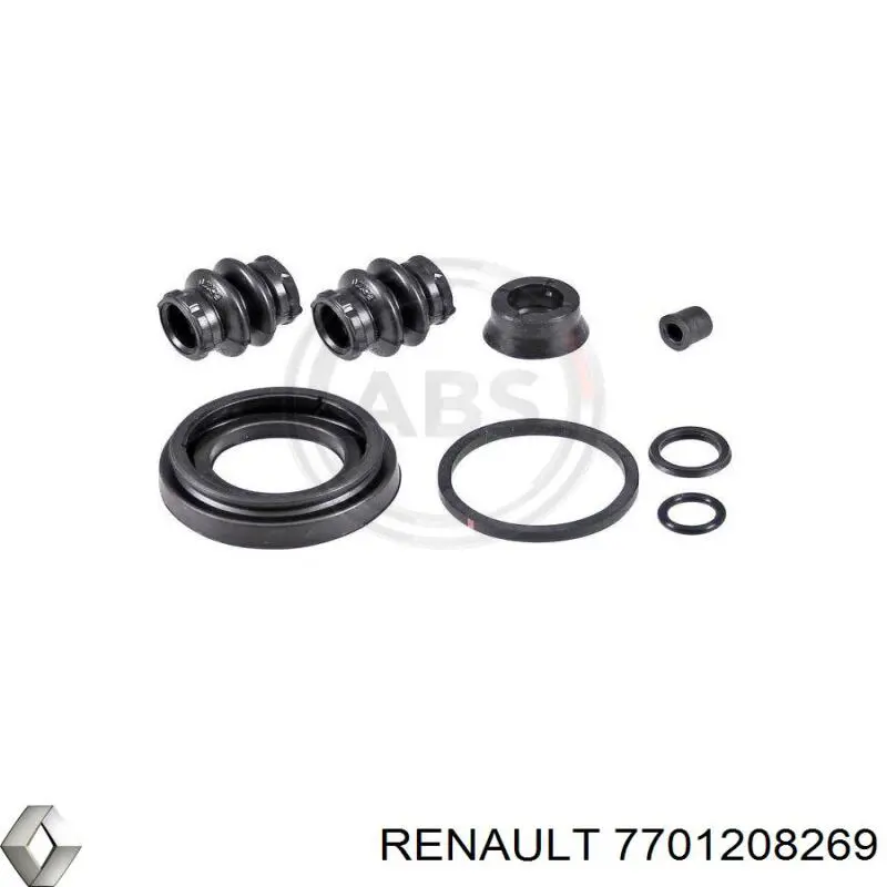 Zestaw naprawczy zacisku hamulcowego tylnego 7701208269 Renault (RVI)