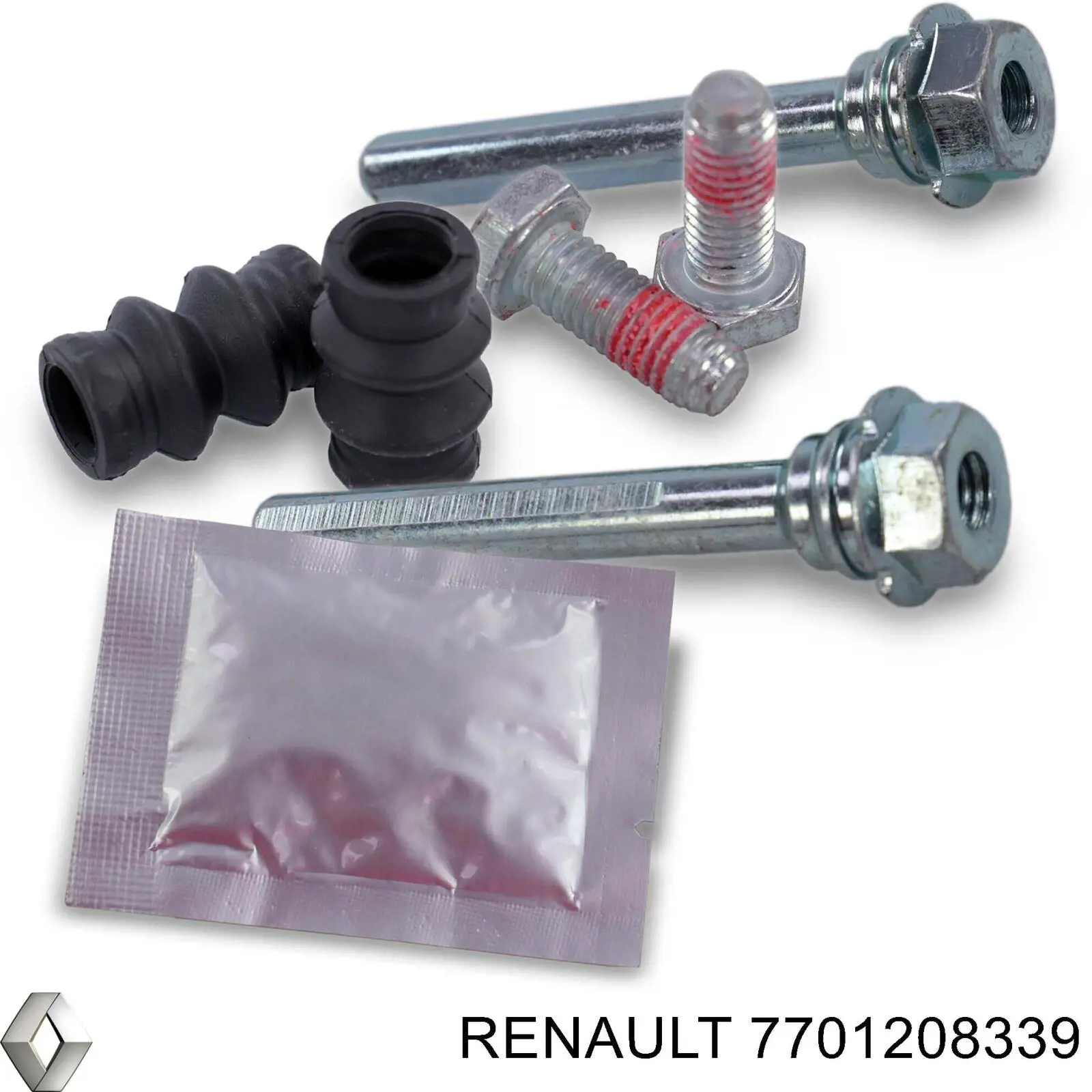 Do koszyka 7701208339 Renault (RVI) Zestaw naprawczy zacisku hamulcowego przedniego