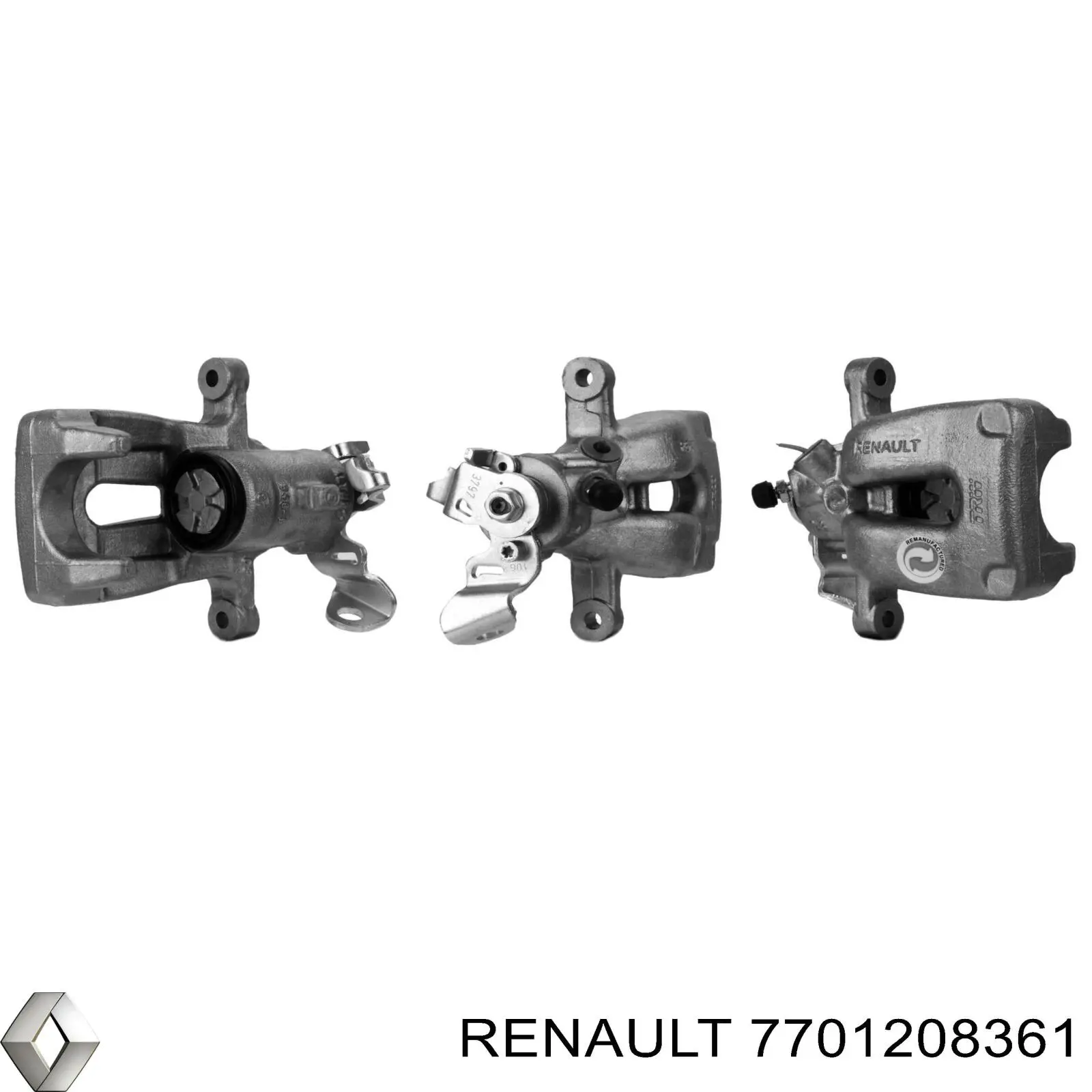 Do koszyka 7701208361 Renault (RVI) Zacisk hamulcowy tylny lewy
