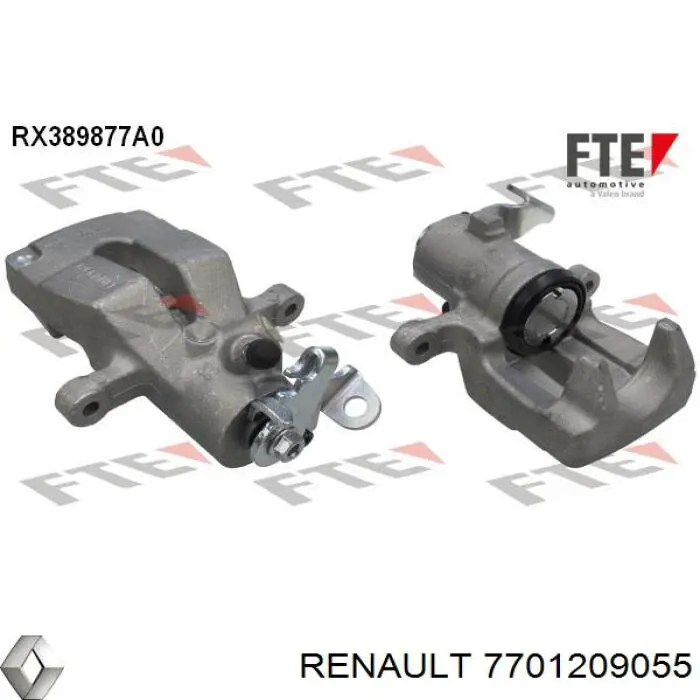 Do koszyka 7701209055 Renault (RVI) Zacisk hamulcowy tylny lewy