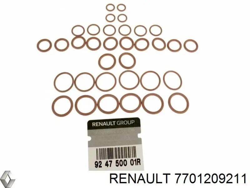 7701209211 Renault (RVI) Uszczelka pierścieniowa rury klimatyzacji