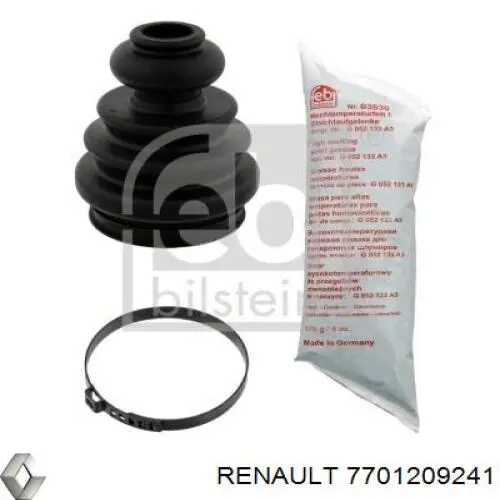 Do koszyka 7701209241 Renault (RVI) Osłona przegubu homokinetycznego półosi przedniej zewnętrzna