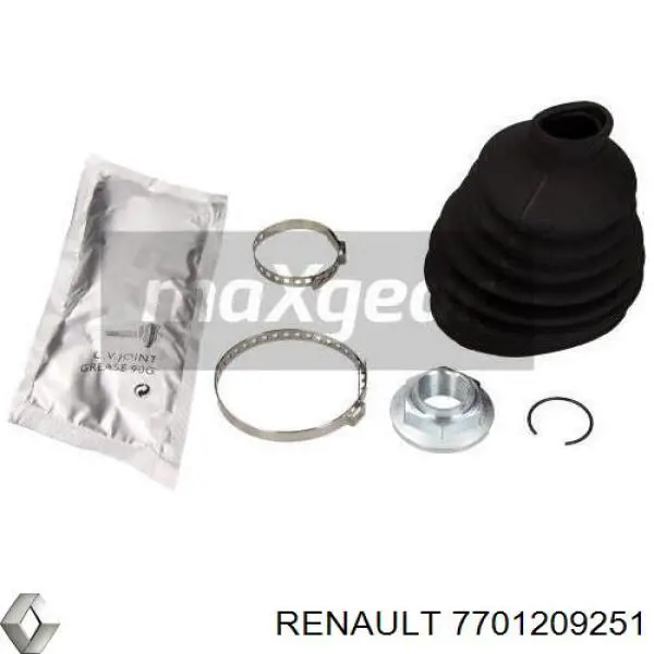 Osłona przegubu homokinetycznego półosi przedniej zewnętrzna Renault (RVI) 7701209251 cena, od 13,14 USD
