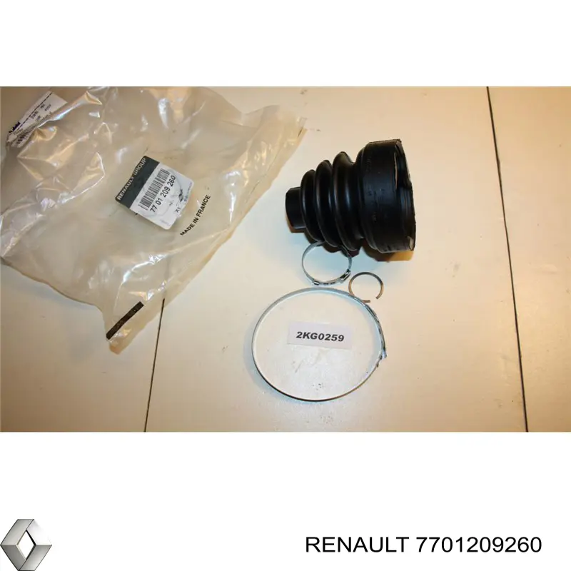 Osłona przegubu homokinetycznego półosi przedniej wewnętrzna Renault (RVI) 7701209260 cena, od 13,25 USD