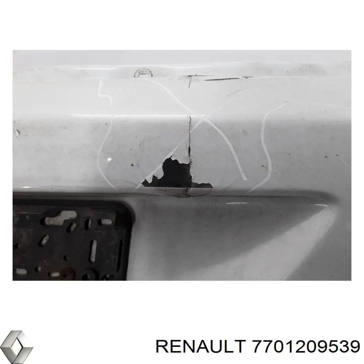 Zderzak tylny Renault (RVI) 7701209539 cena, od 80,97 USD