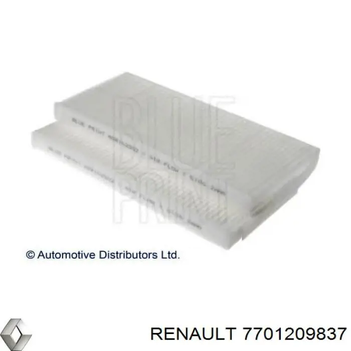 Do koszyka 7701209837 Renault (RVI) Filtr kabiny