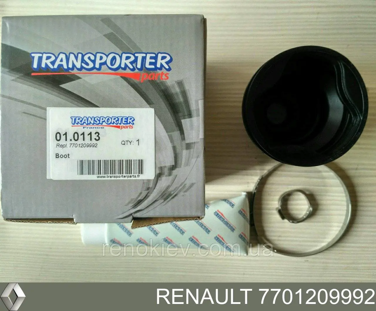 Osłona przegubu homokinetycznego półosi przedniej wewnętrzna Renault (RVI) 7701209992 cena, od 15,72 USD