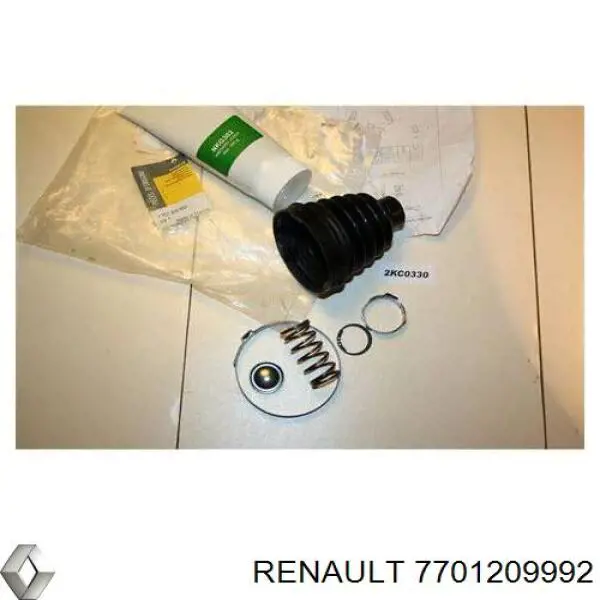 Osłona przegubu homokinetycznego półosi przedniej wewnętrzna Renault (RVI) 7701209992 cena, od 15,00 USD