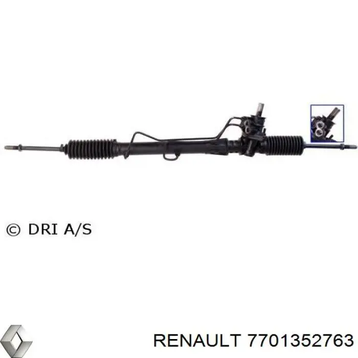 Listwa kierownicza (maglownica) Renault (RVI) 7701352763 cena, od 302,76 USD